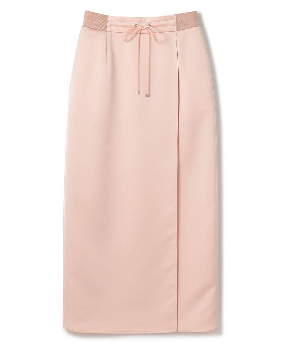 uncrave 【洗濯機洗い可】サテン ドロストスカート（uncrave WHITE） 