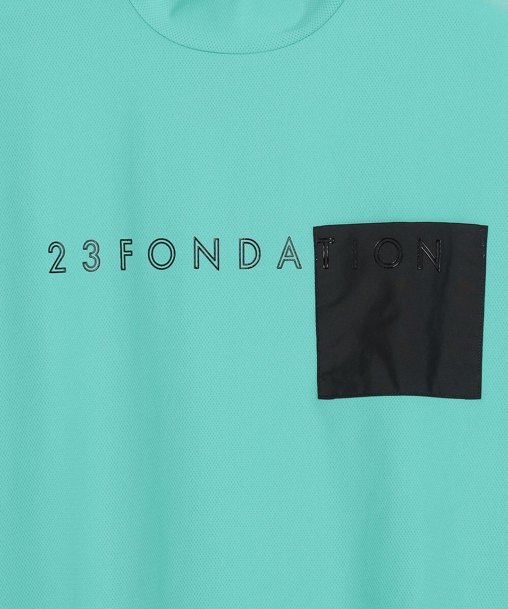 23区GOLF 【23Fondation/MEN】ストレッチメッシュ モック 
