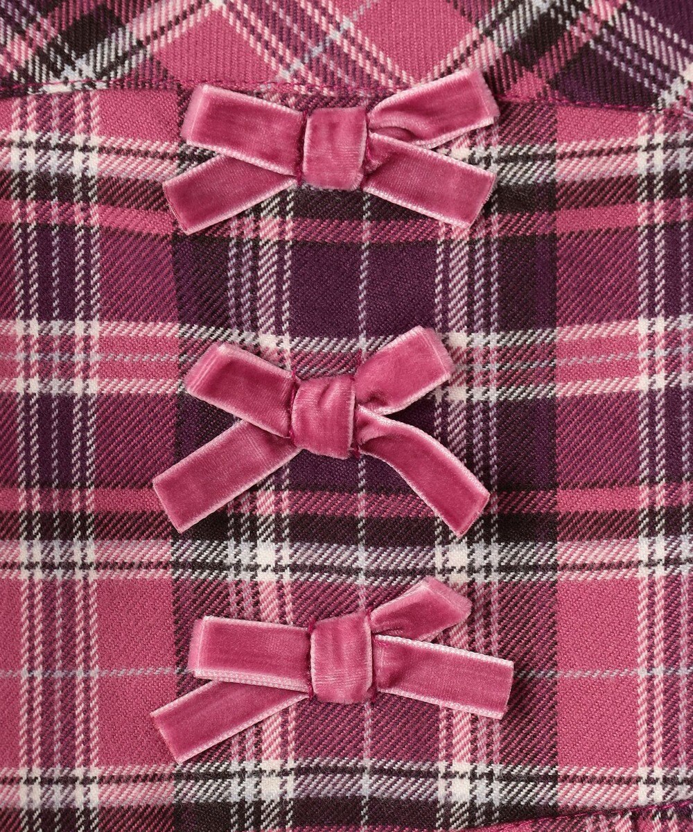 ANY KIDS チェックプリーツジャンパースカート 