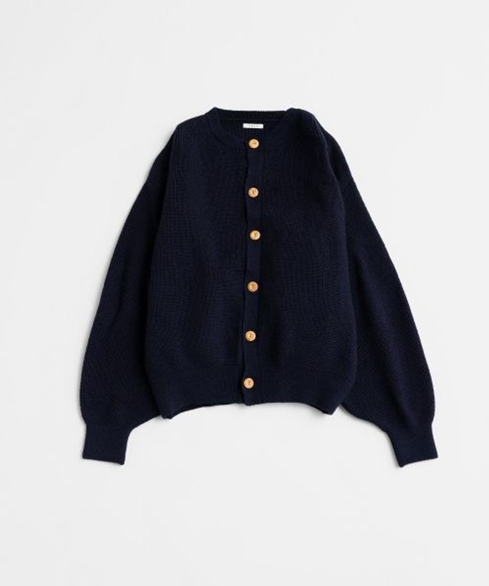 LENO CREW NECK CARDIGAN クルーネックカーディガン 