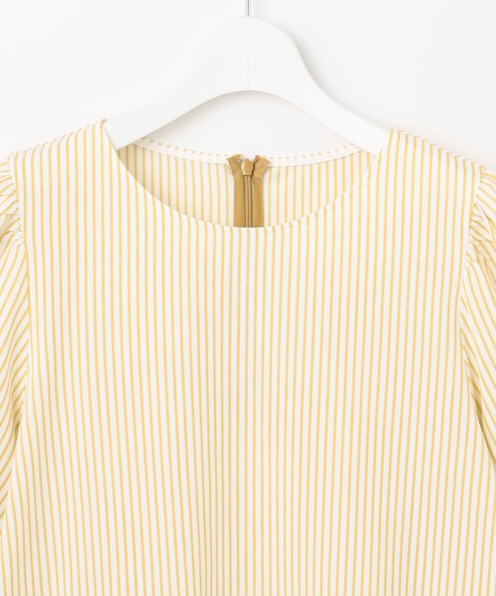 自由区 【洗える】リヨセルコットンストライプ カットソー 