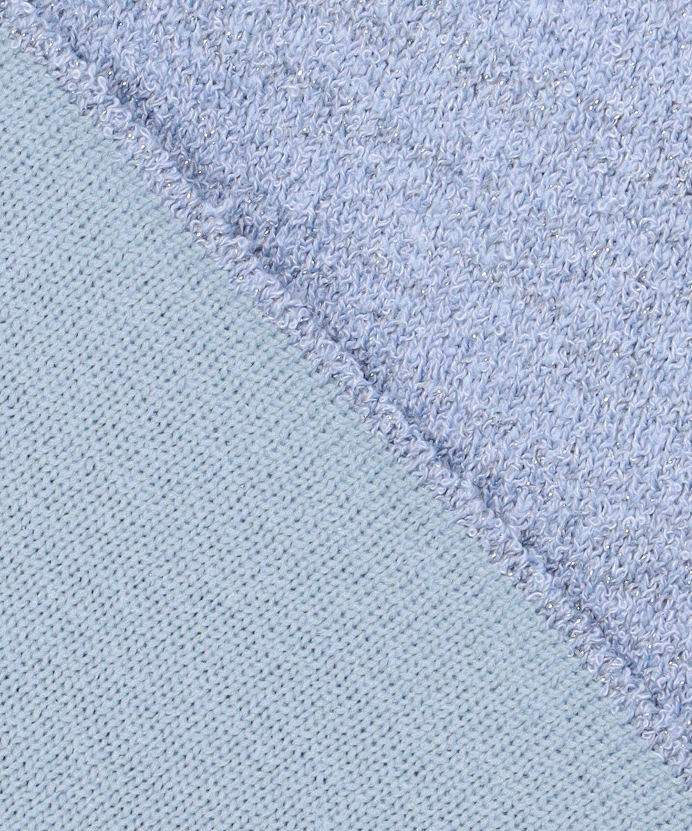 ANY SIS バイカラーラメニット カーディガン 