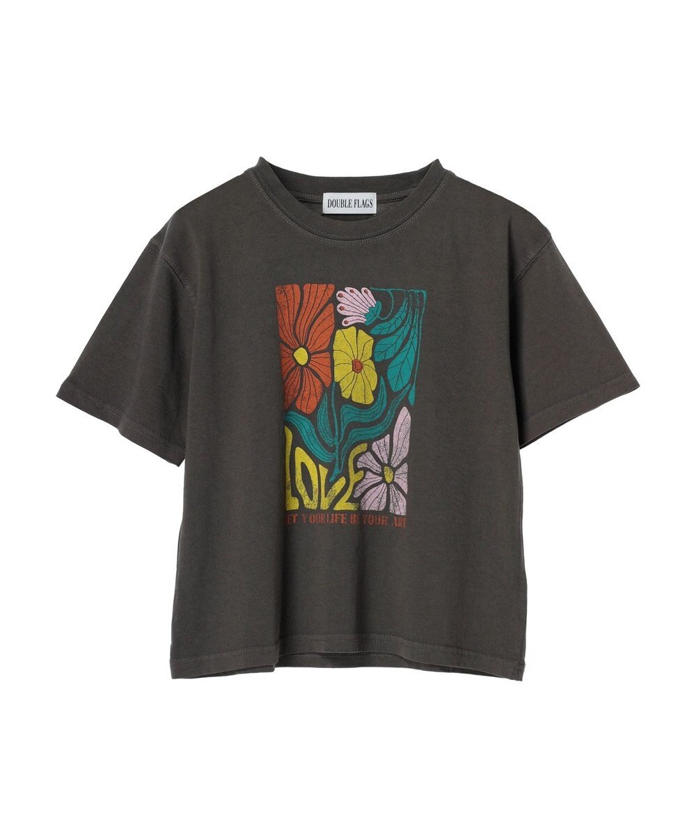 Green Parks ・Ｄｏｕｂｌｅ　Ｆｌａｇｓウ゛ィンテージライクプリントＴ 