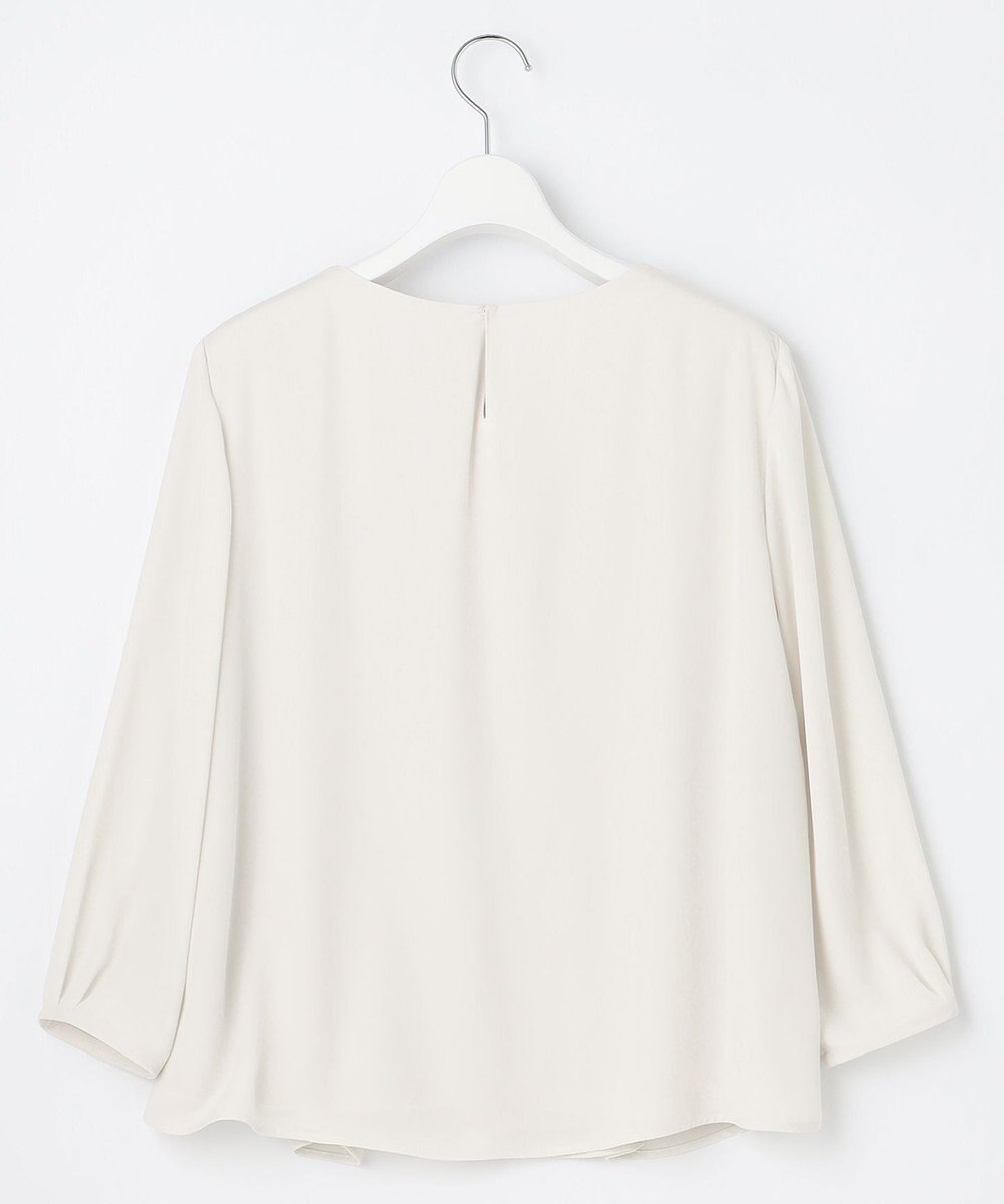 23区 S 【洗える】シルキーデシン ギャザー カットソー 