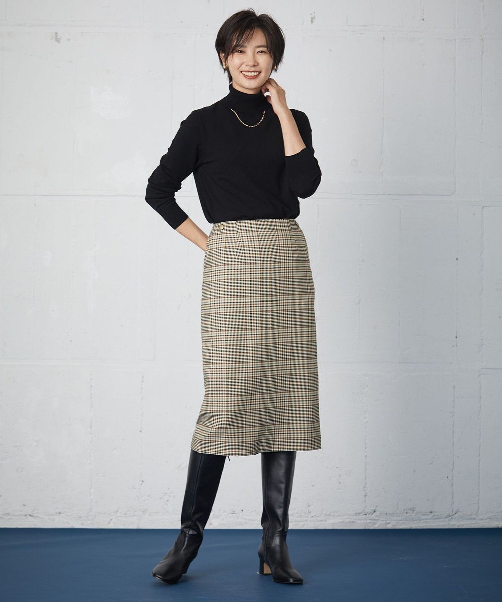 J.PRESS LADIES L 【洗える】PRINCE タートルネック ニット 