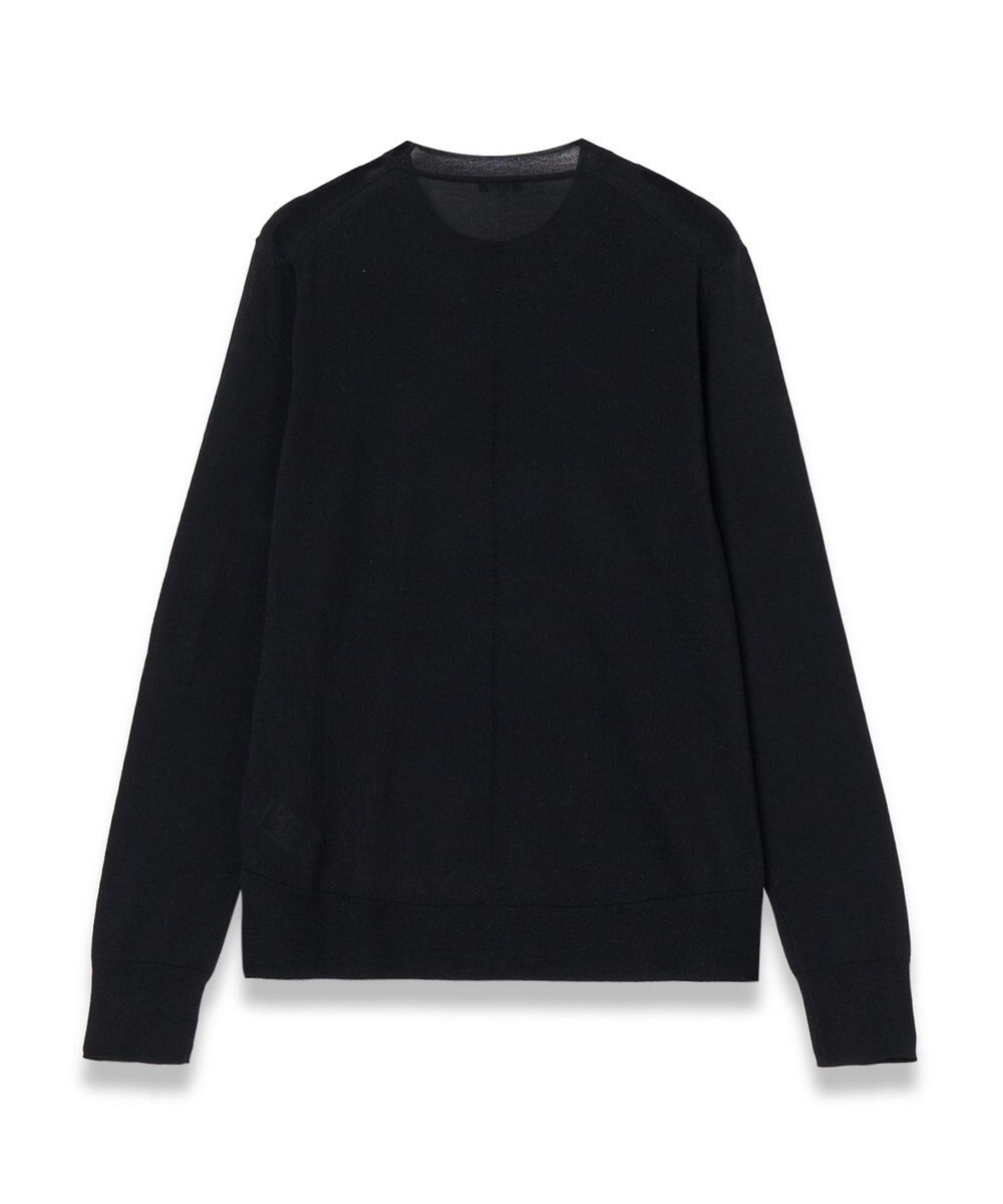 JOSEPH 【洗える】スーパーファインコットンシルク　ラウンドネックニット 