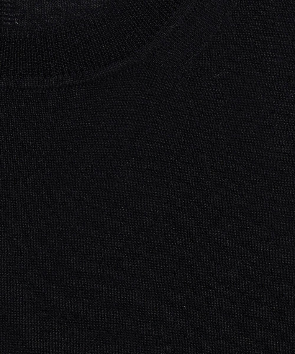 JOSEPH 【洗える】スーパーファインコットンシルク　ラウンドネックニット 