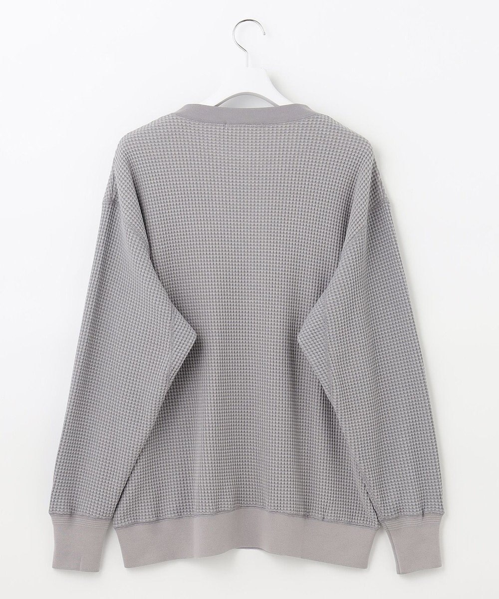 UNFILO MENS イージーケア ワッフル ヘンリーネック [23年春夏商品] 