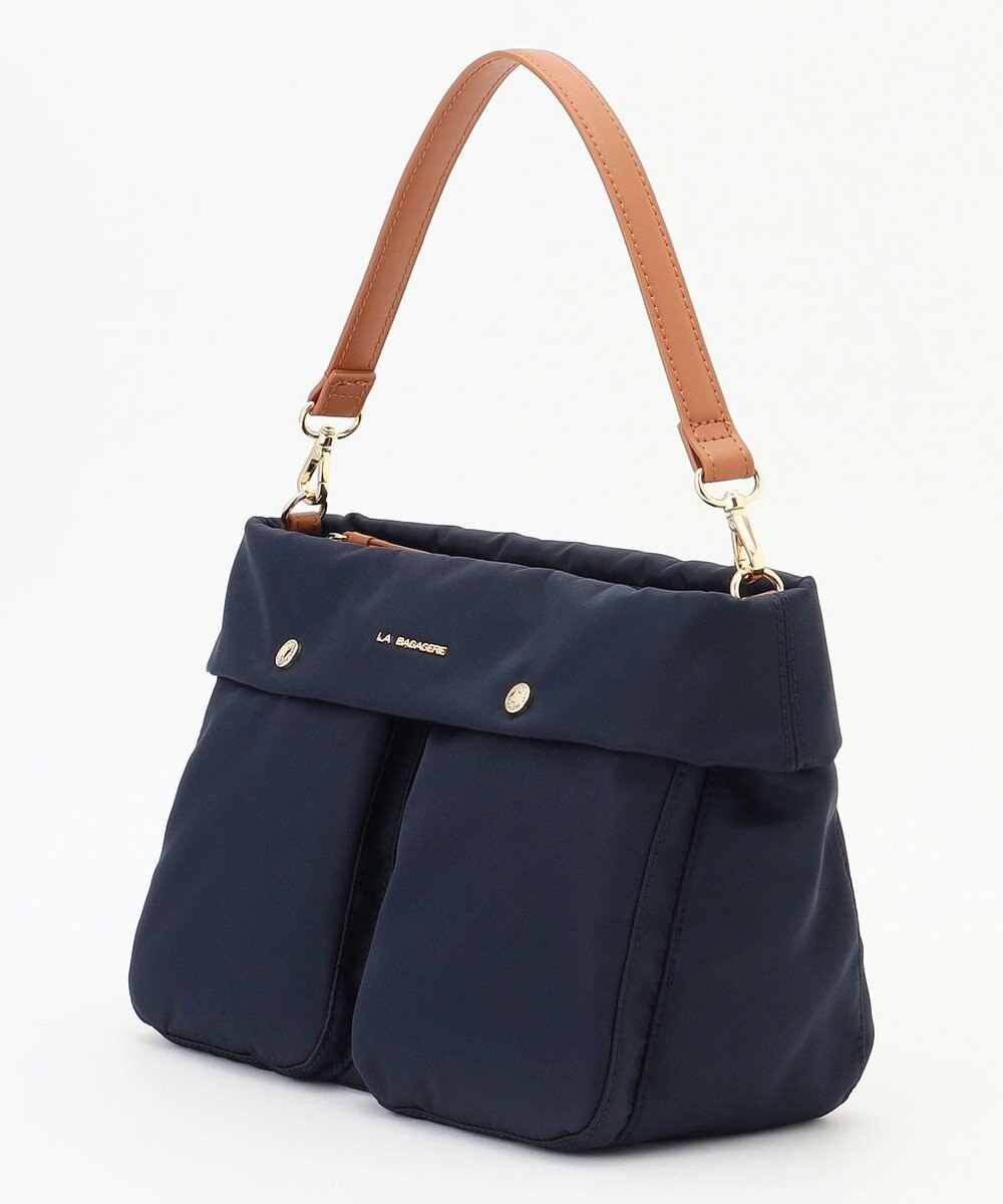 LA BAGAGERIE ダブルフロントポケット2WAYショルダー 