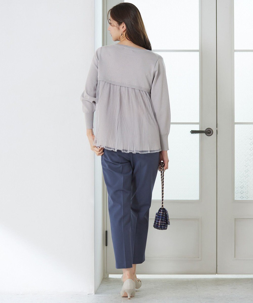 ANY SIS 【WEB・一部店舗限定】バックチュールコンビ ニット 