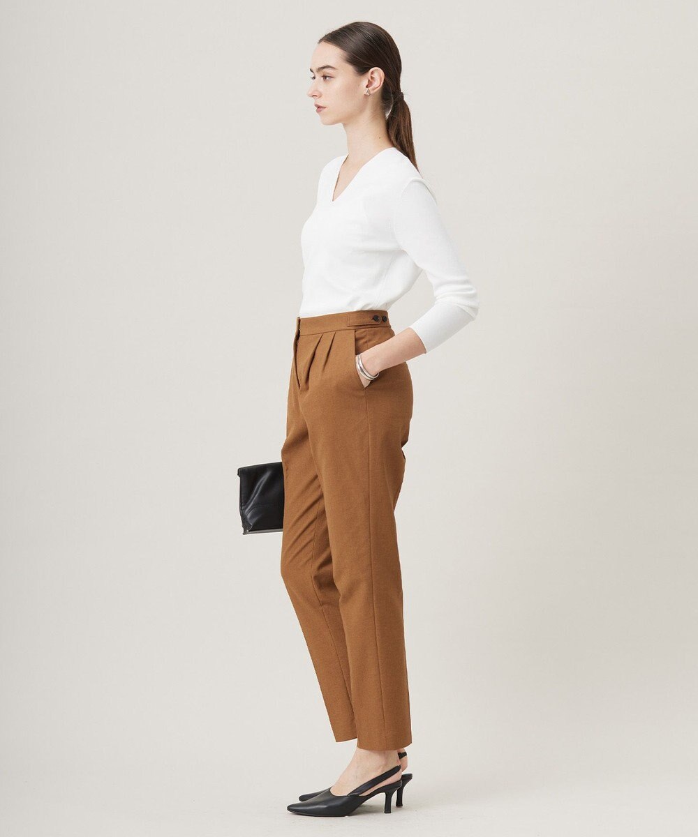 ICB 【洗える】 シンセティックフルニードル Vネックプルオーバー 