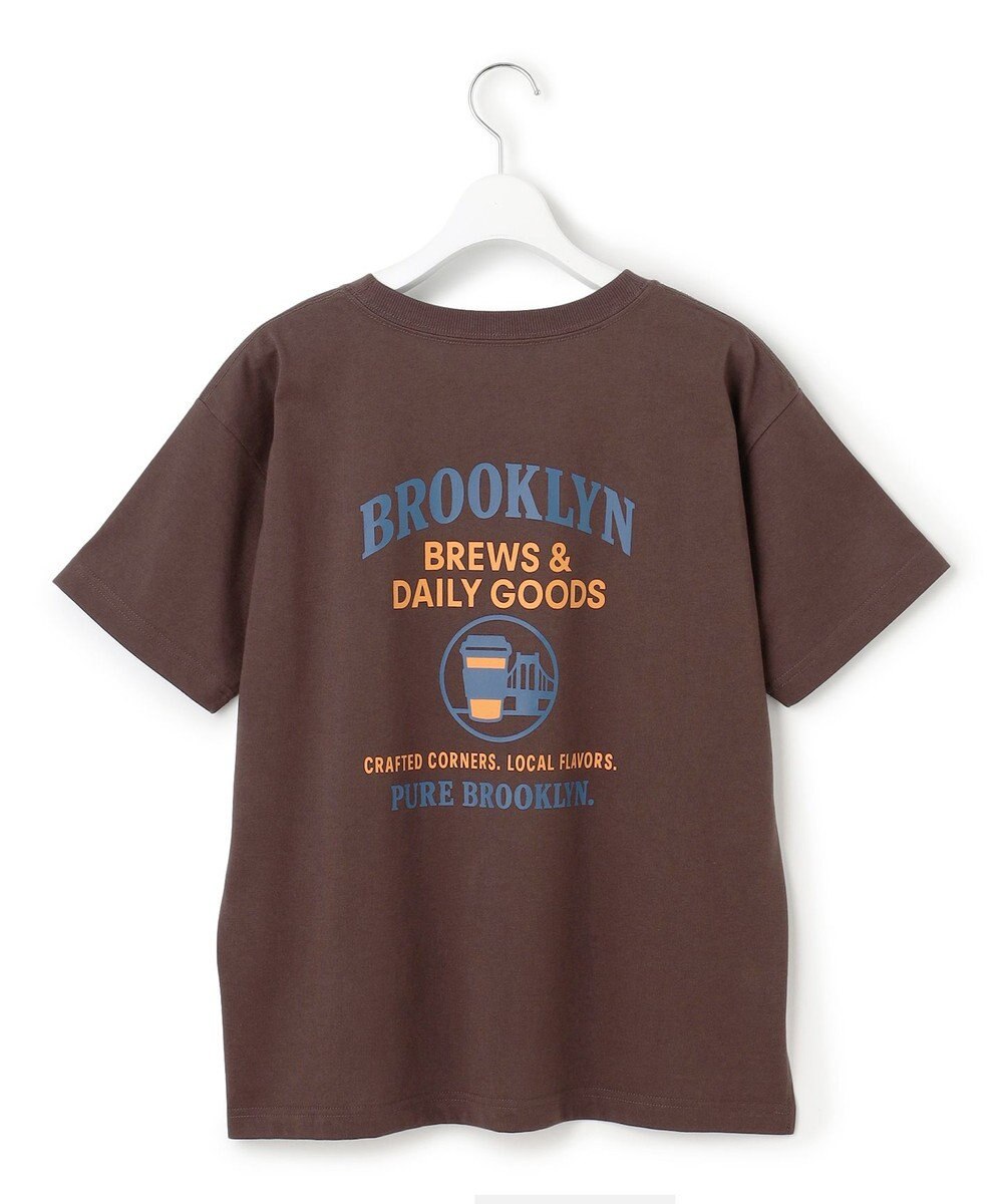 J.PRESS YORK STREET 【WOMEN】カフェロゴプリント Tシャツ 