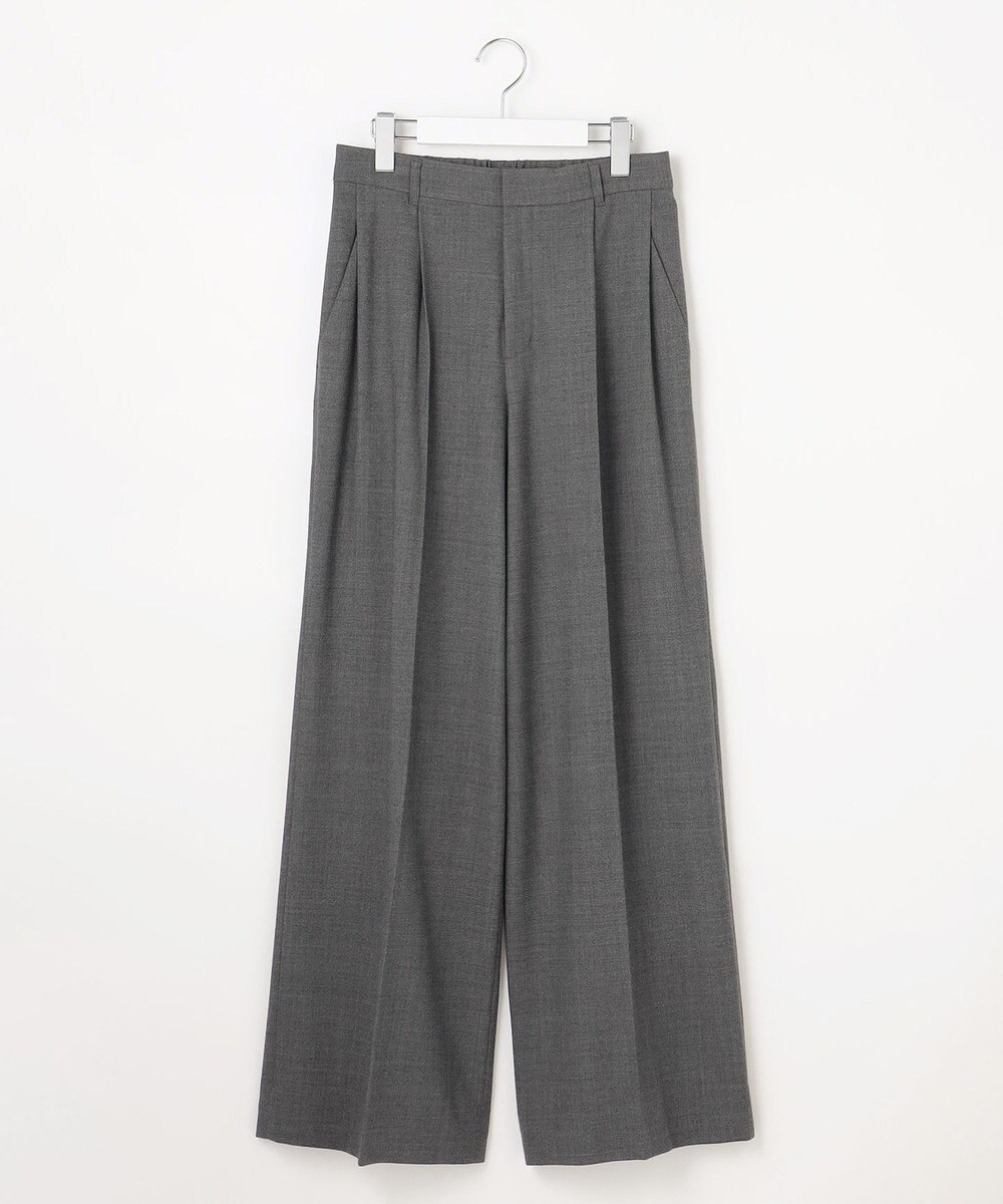 自由区 【SHIHOさん着用】ソフトウールブレンドワイド パンツ 