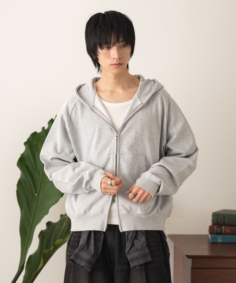 WEGO ショートZIPパーカー 