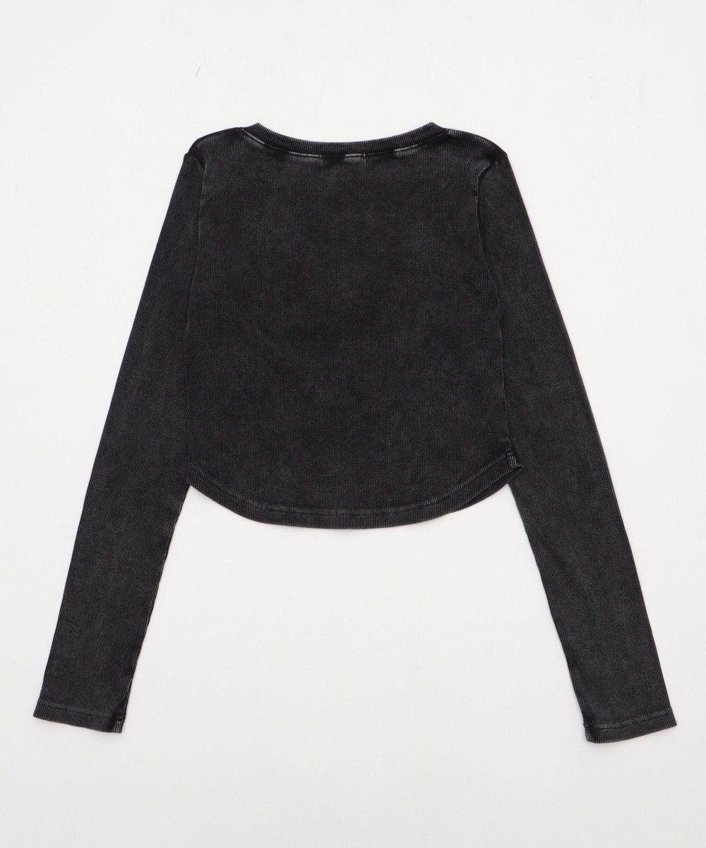 WEGO ヴィンテージウォッシュネックリボントップス 