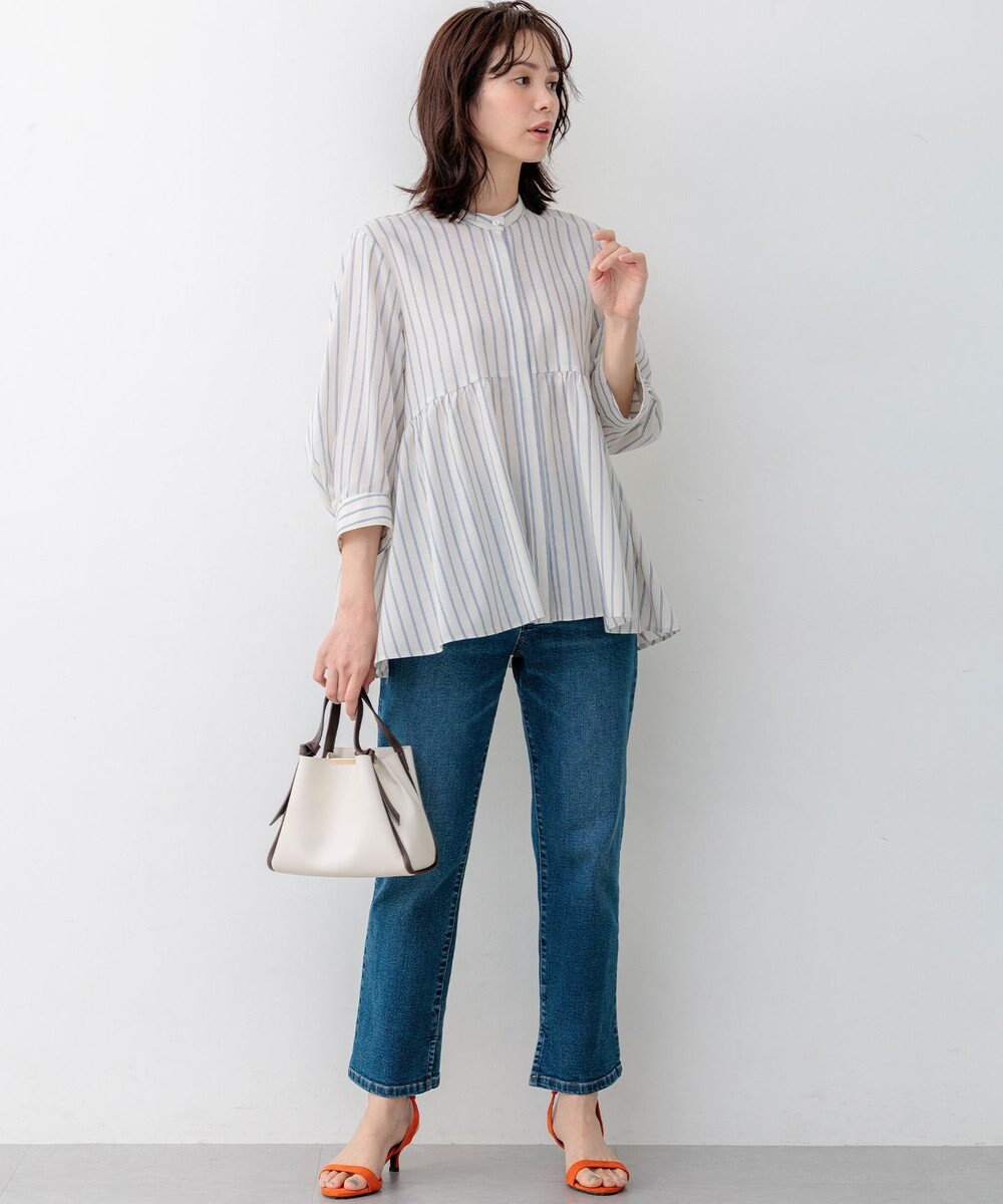 組曲 ニューリヨセルシャーティングペプラム ブラウス 