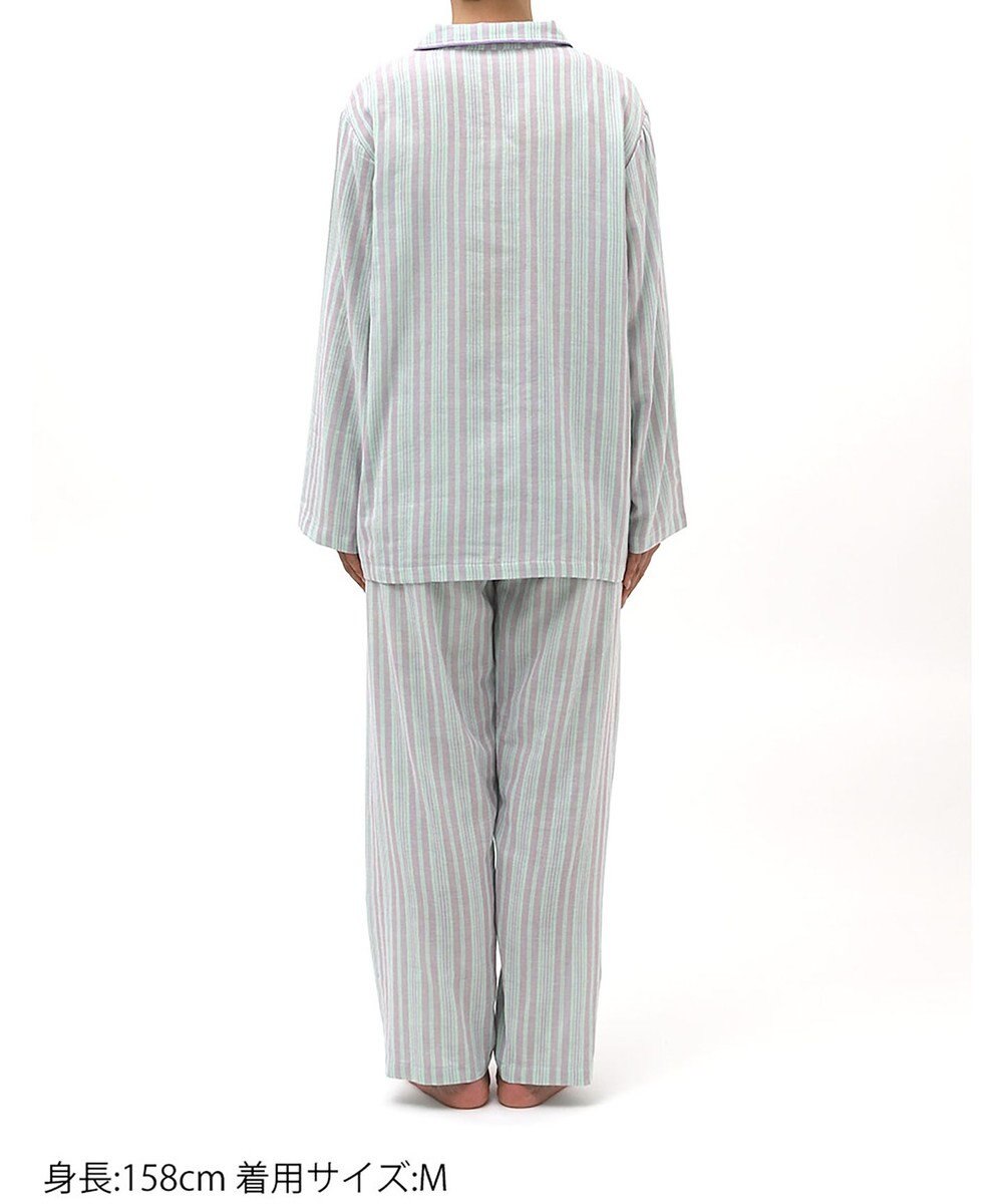 Wing パジャマ 長袖 長ズボン 綿100%(本体) 二重ガーゼ レディース EP8070 ウイング／ワコール 