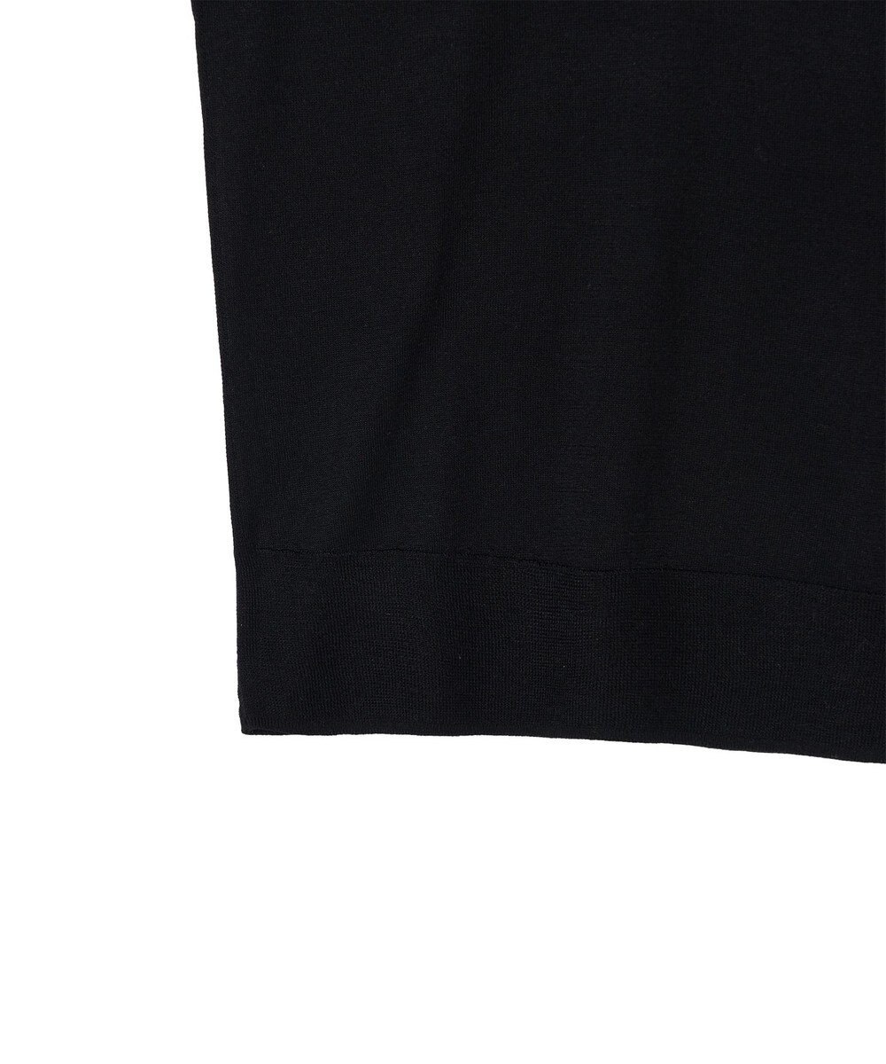 JOSEPH 【洗える】スーパーファインコットンシルク　ラウンドネックニット 