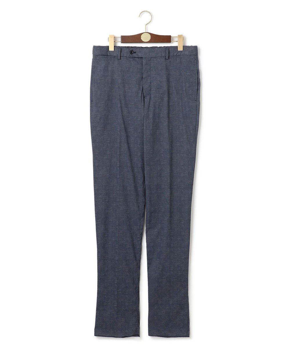 J.PRESS MEN 感動！？上品な見た目に着心地抜群なセットアップ【MECHANICAL】【超軽量 / 清涼感 / 洗える】ハイパワーストレッチ リネンルックパンツ 