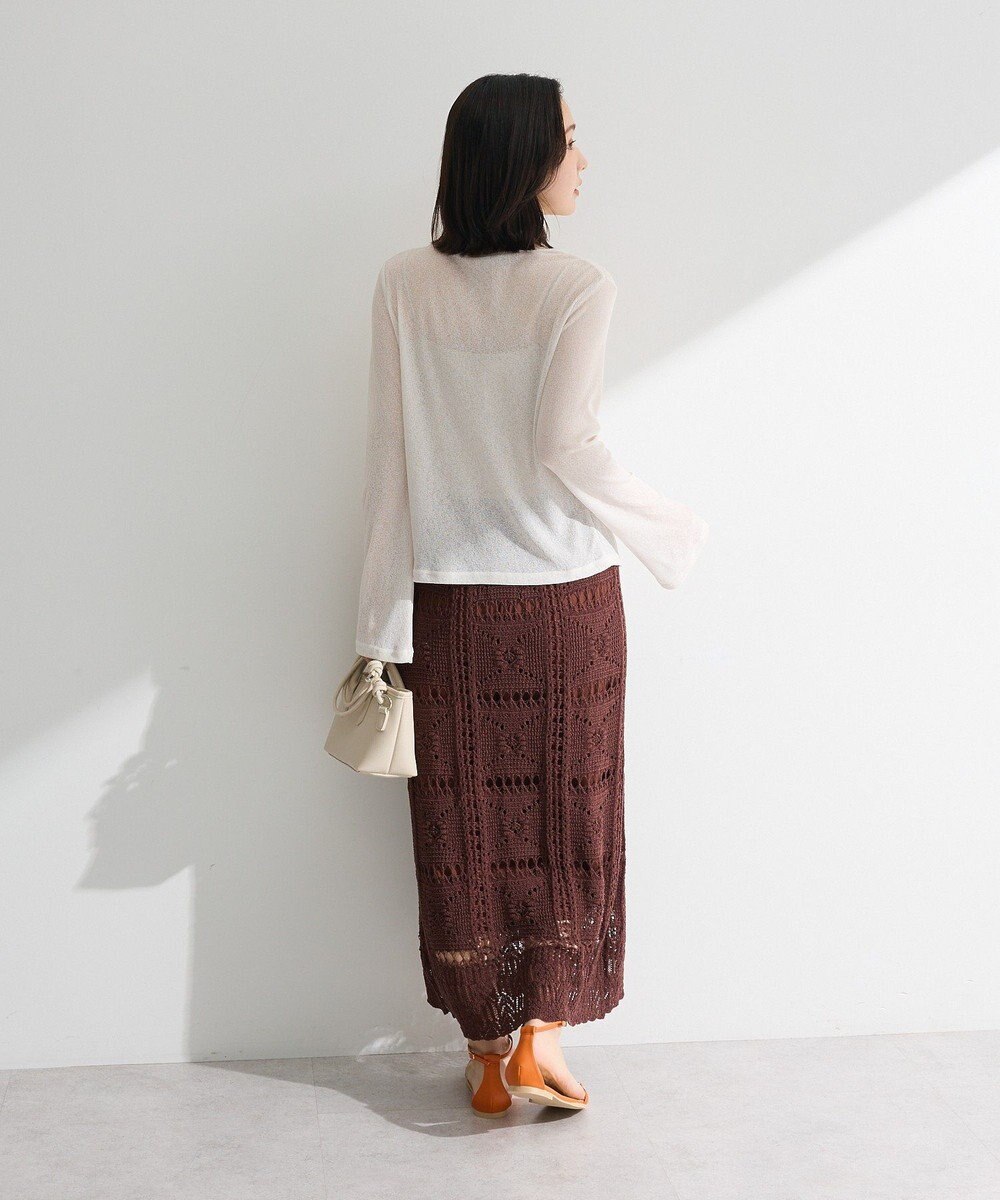 Green Parks クロシェニットスカート 