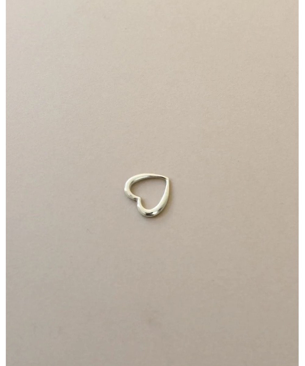 yoaa シルバー925 ミディハートネックレストップ 