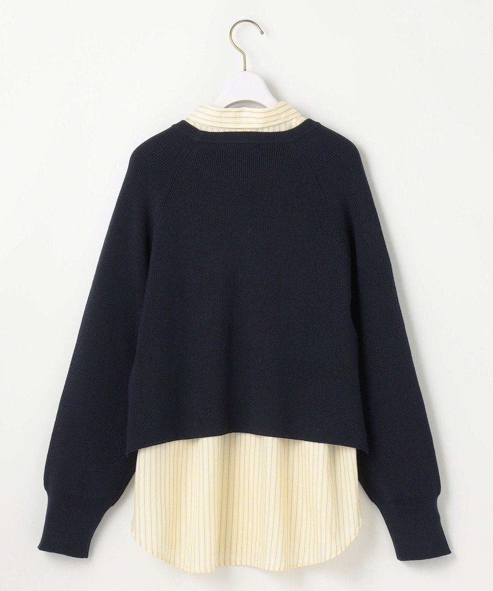 ANY SIS 【BAILA12月号掲載・貴島明日香さんコラボ】ニットレイヤード シャツ ツインセット 