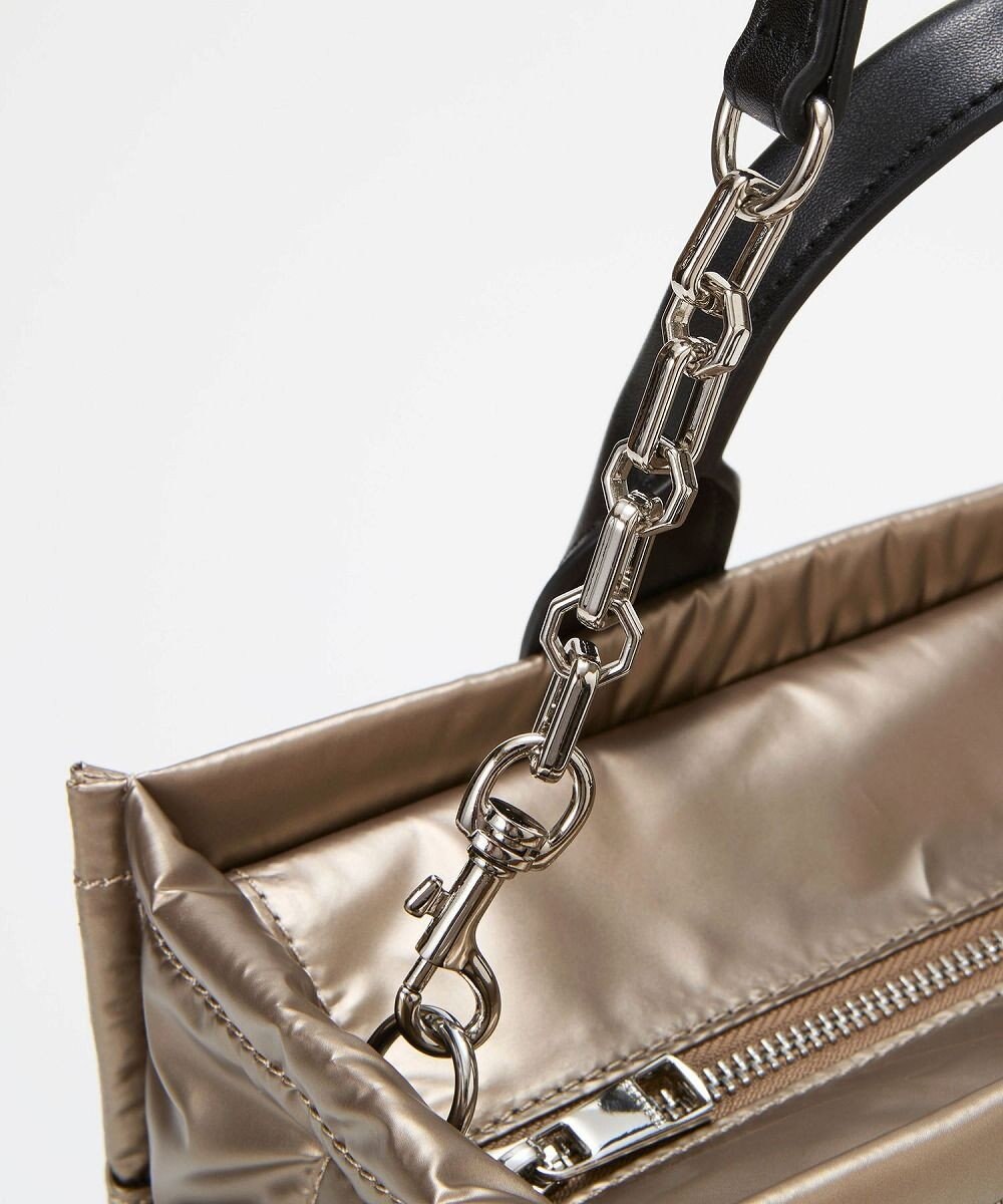 TOPKAPI 【TREASURE TOPKAPI】メタリック パデット ショルダー付 トートバッグ 