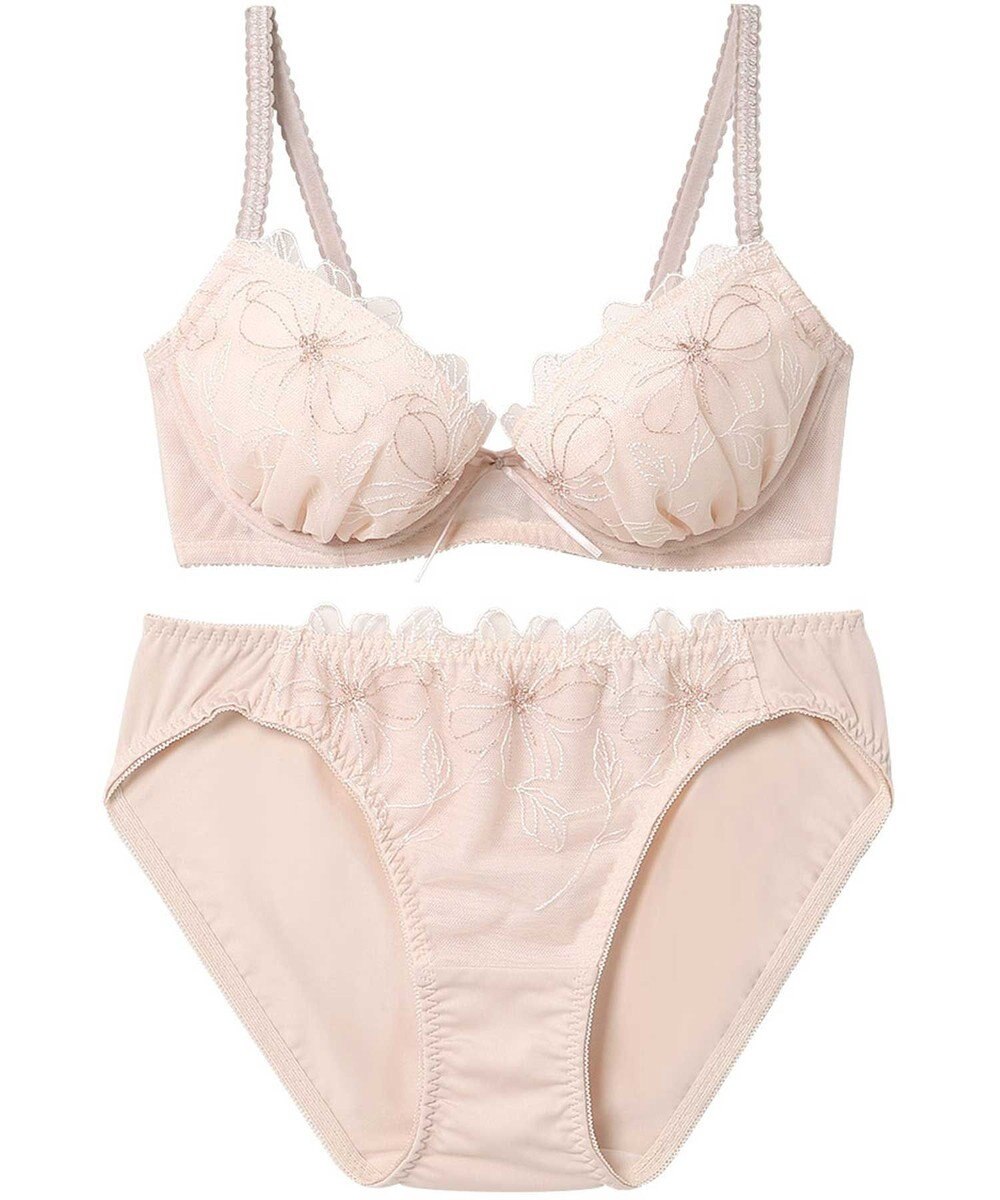 AMPHI ブラジャー ショーツセット 自然なまる胸メイク 【ブラ＆ショーツセット】 上下セット ブラ BCC231 アンフィ／ワコール 