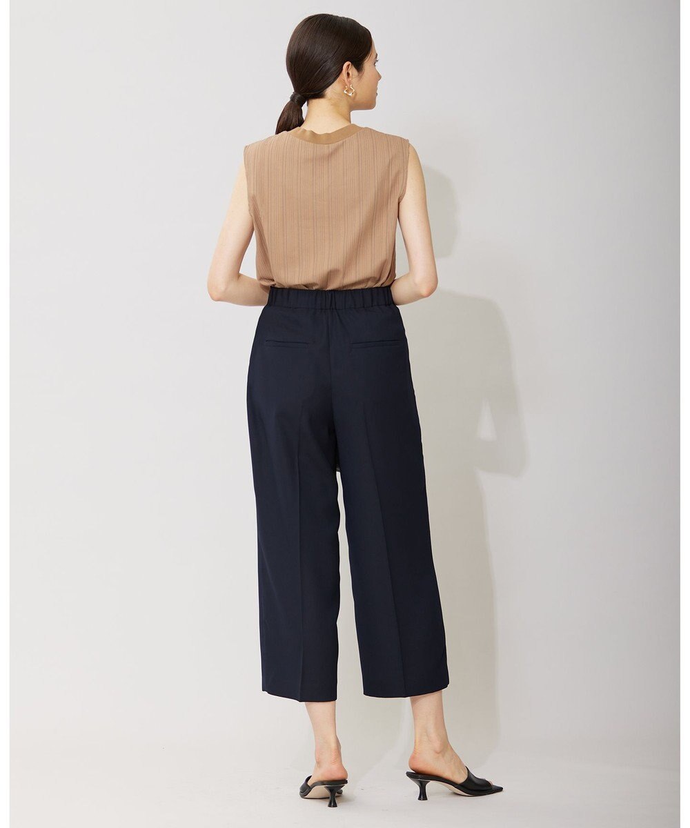 ICB 【WEB限定カラーあり】FluidBackSatin ワイドクロップドパンツ 