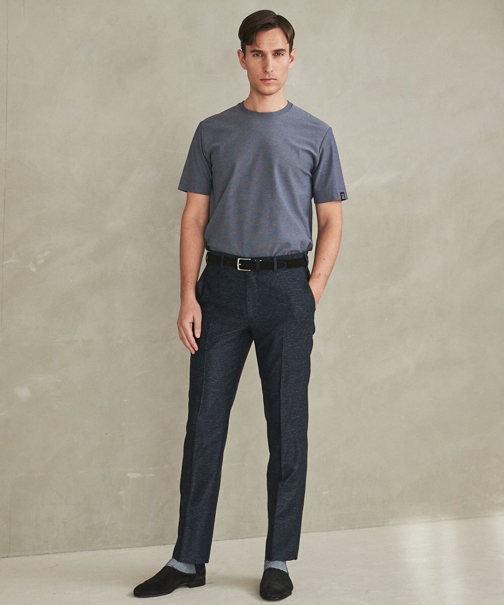 GOTAIRIKU 仕事で着られるTシャツ【サラサラ/よれにくい/透けにくい】キレイめ 鹿の子 ビズTシャツ 