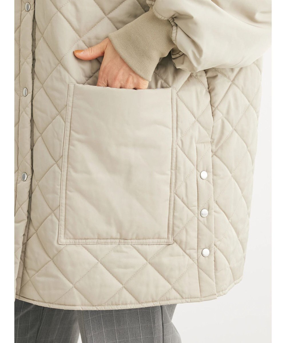 Green Parks 撥水加工　中綿キルトミドル丈コート 