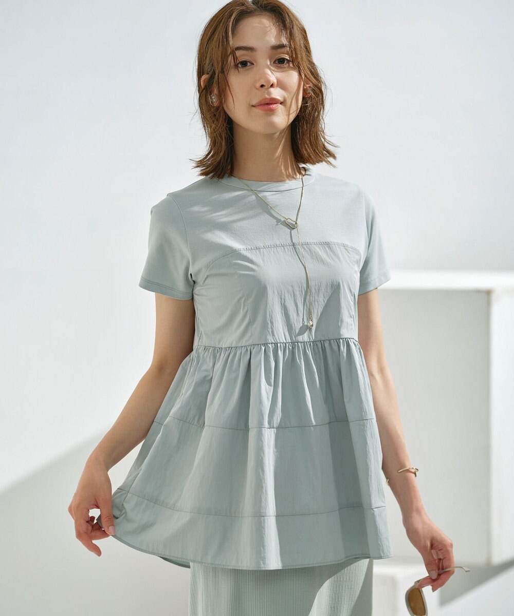 組曲 L 【接触冷感】ビスチェレイヤードTシャツ 