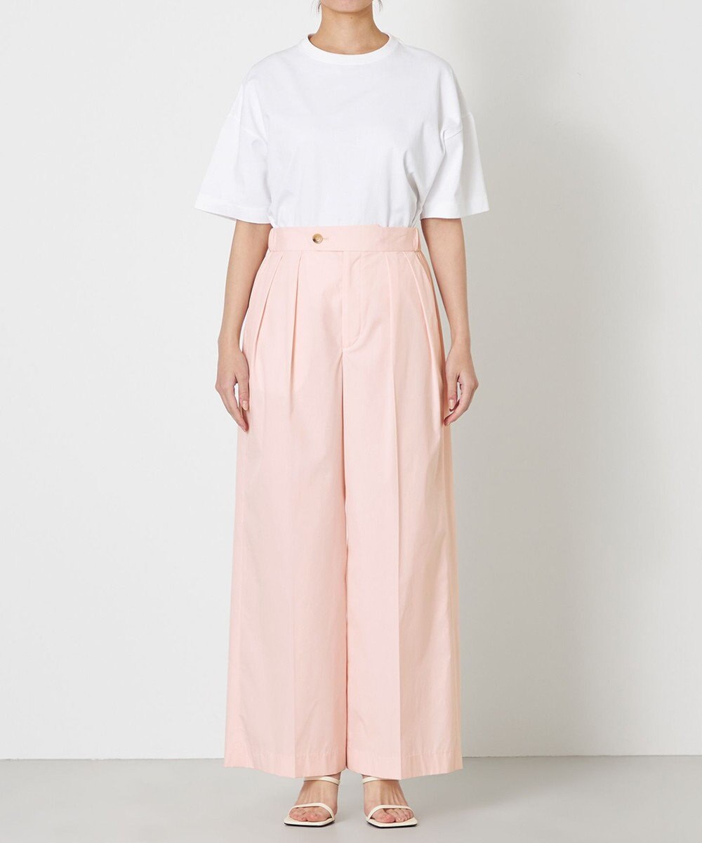 NAVE 【ReNave・セットアップ可/洗える/接触冷感/UVケア】コットンポリブロード パンツ 