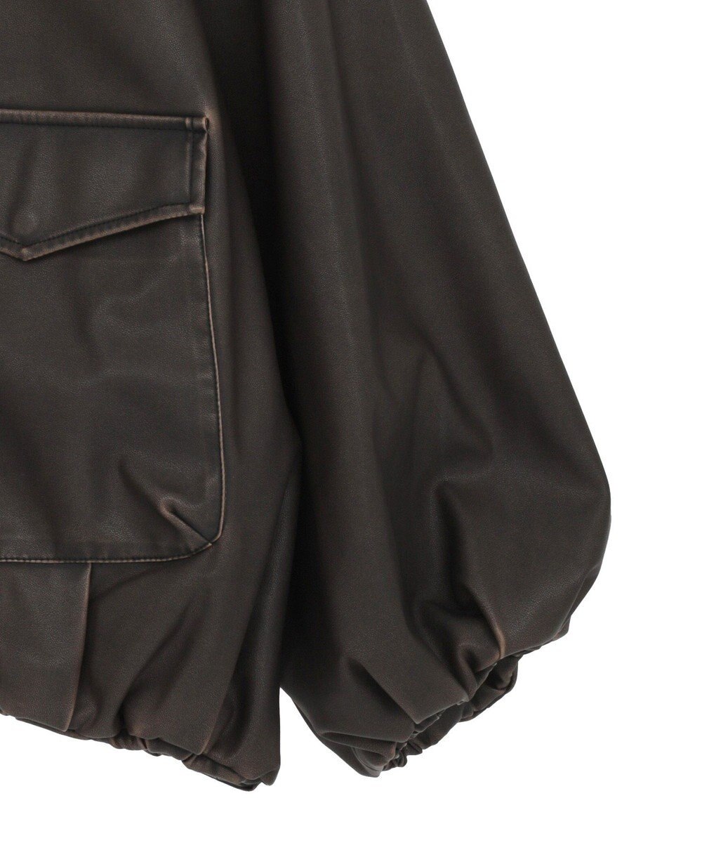 Green Parks ■ＥＳＣＡＲ　フェイクレザーバルーンブルゾン 