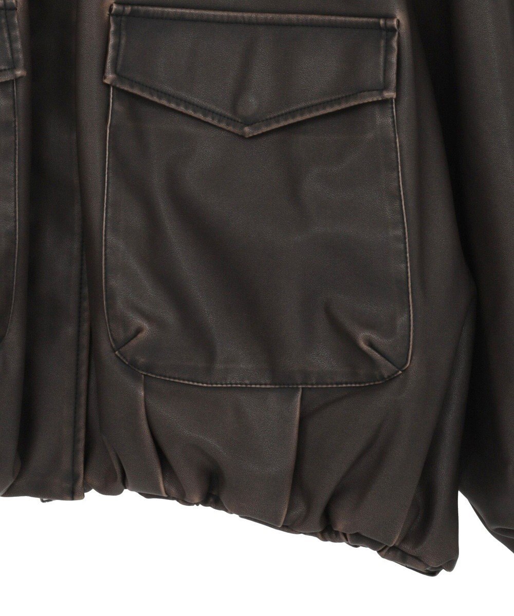 Green Parks ■ＥＳＣＡＲ　フェイクレザーバルーンブルゾン 