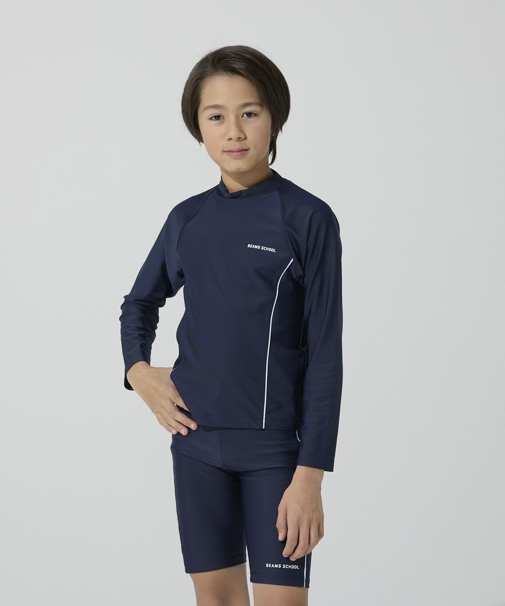 BEAMS SCHOOL 長袖被りラッシュガード 