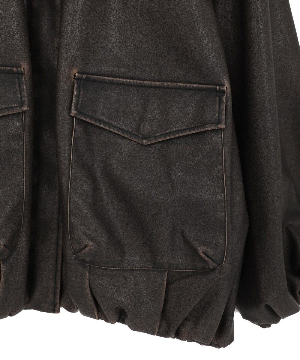 Green Parks ■ＥＳＣＡＲ　フェイクレザーバルーンブルゾン 