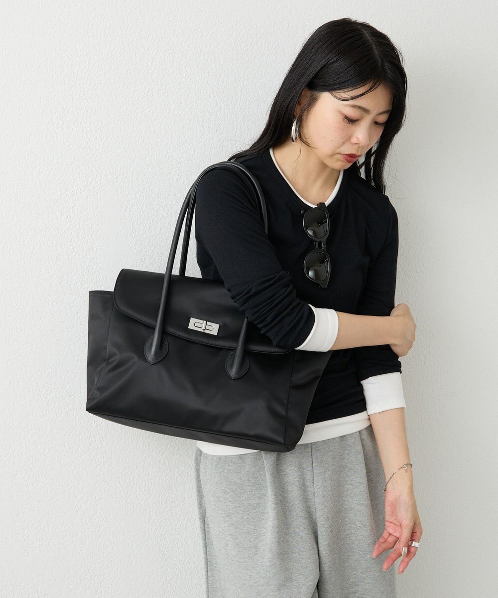 russet 《@__serako.r__企画》クラウズナイロンフラップトートバッグ(CE-1690) 