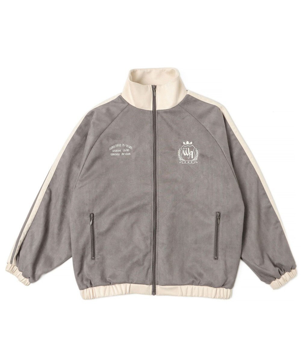 WEGO フェイクスウェードライントラックジャケット 