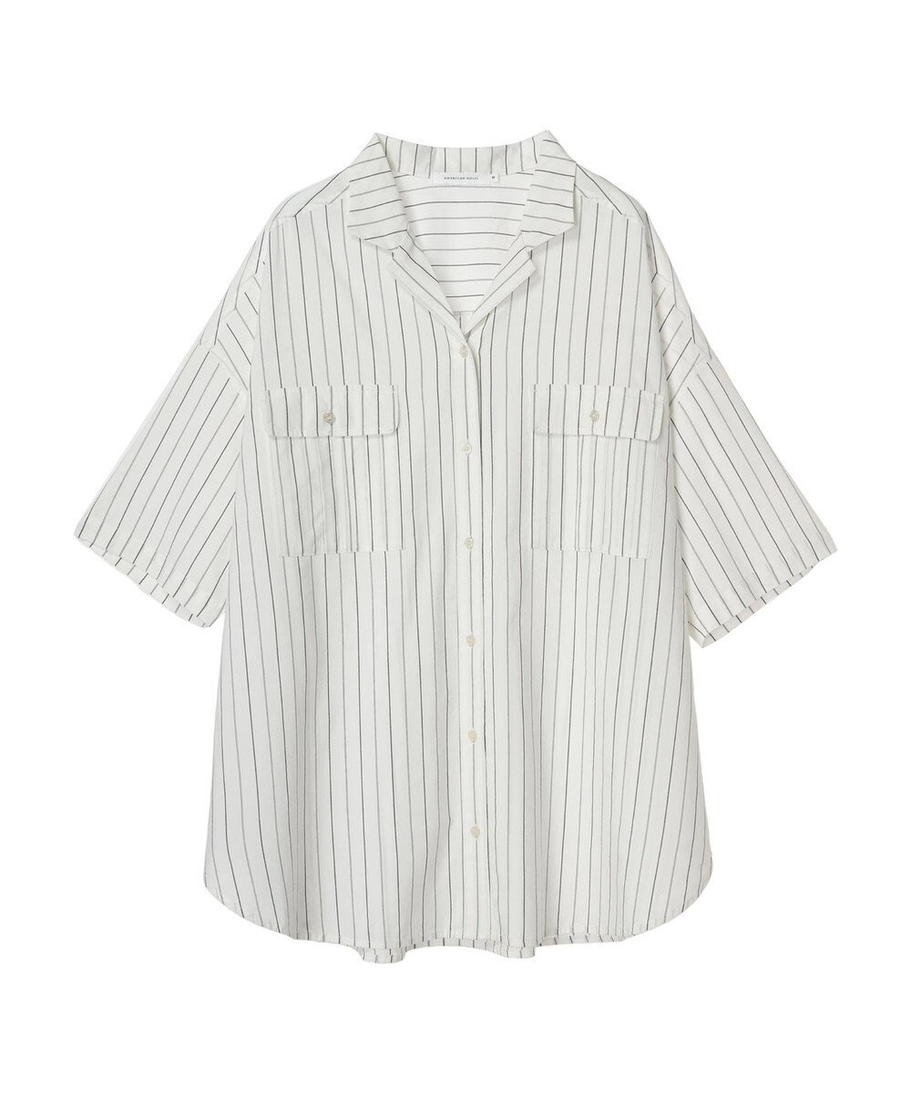 AMERICAN HOLIC 接触冷感＋ＵＶカットＷポケットＢＩＧシャツチュニック 