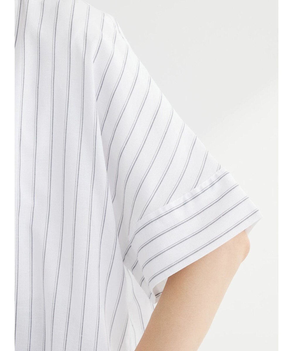 Green Parks 綿麻混スキッパーミニワンピース 