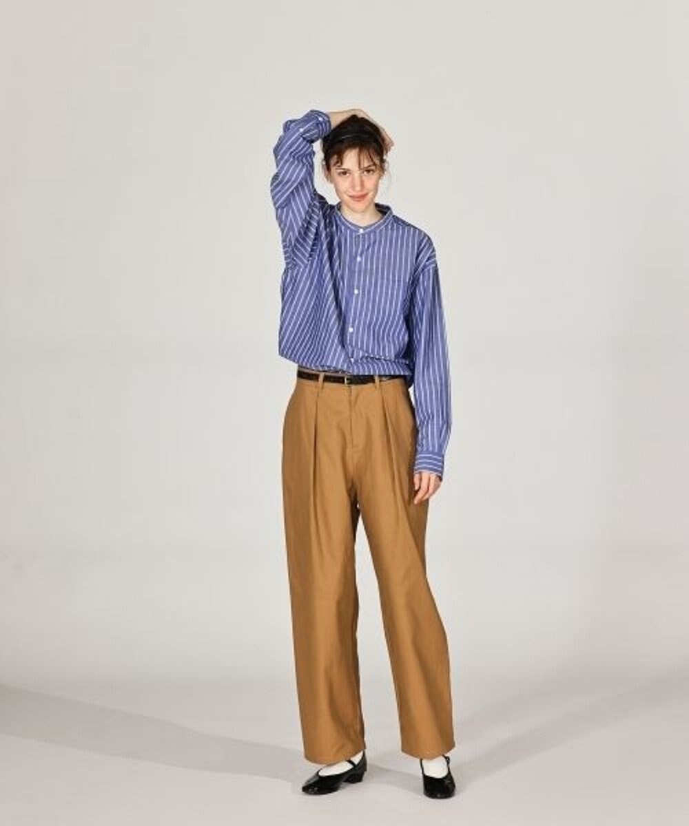 LENO BAND COLLAR SHIRTS 《UNISEX》 バンドカラーシャツ 