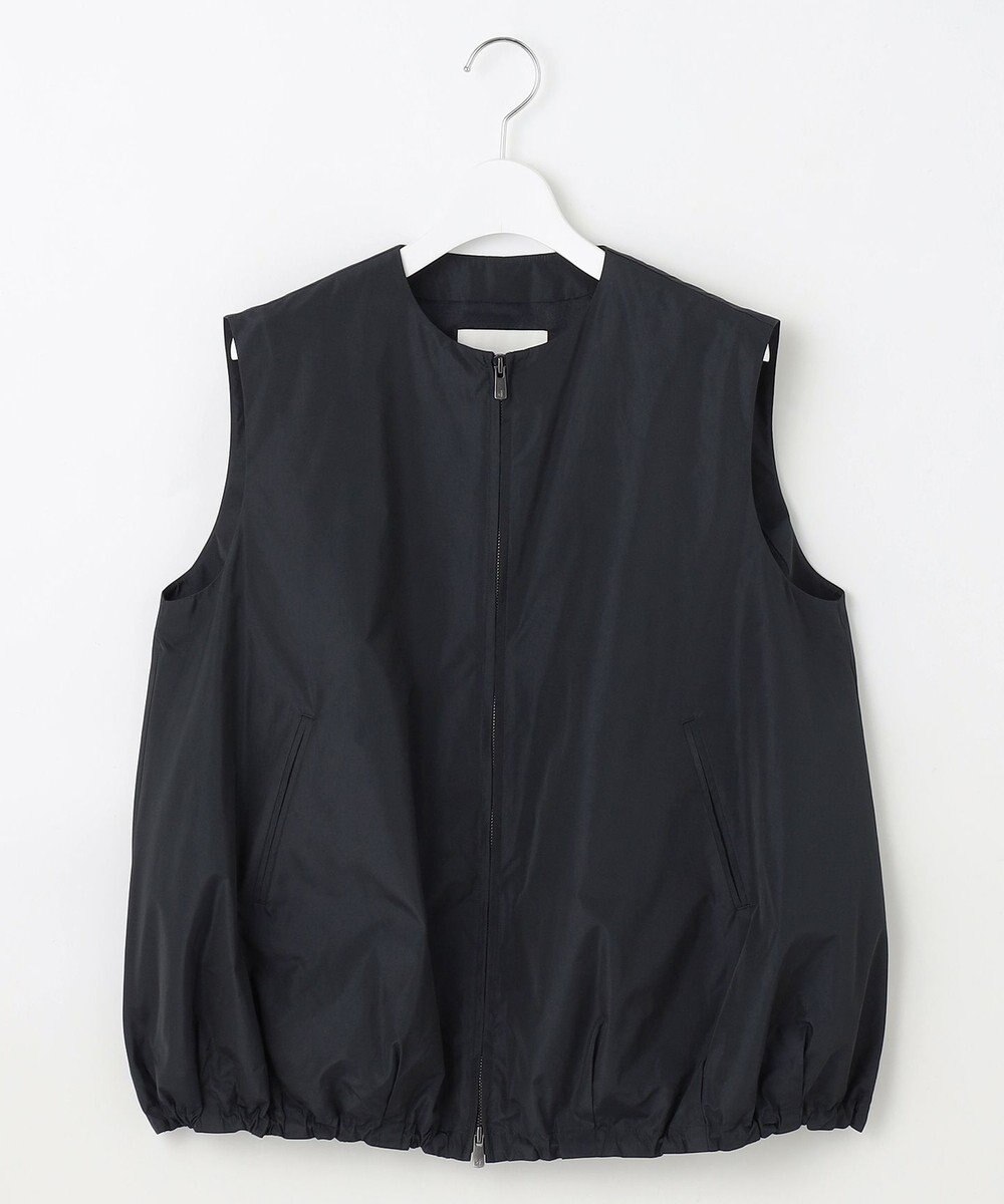 23区 【エステータ】シルクブレンド ライトタフタ ジップアップ ベスト 