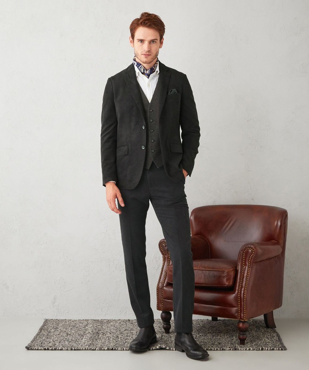 JOSEPH ABBOUD 【ウエストも伸びる】ソフティーヌストレッチ パンツ 