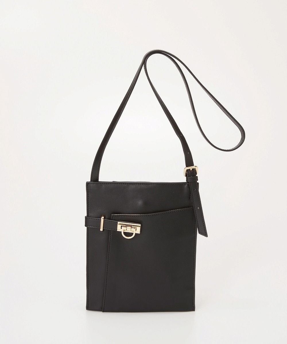 TOPKAPI 【TREASURE TOPKAPI】ベルトデザイン レザー フラット ショルダーバッグ 