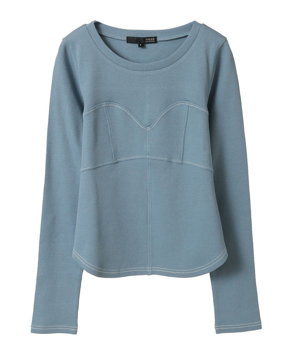 Green Parks ・ＳＵＧＡＲ　ＳＰＯＯＮ　ビスチェラインリブロンＴＥＥ 