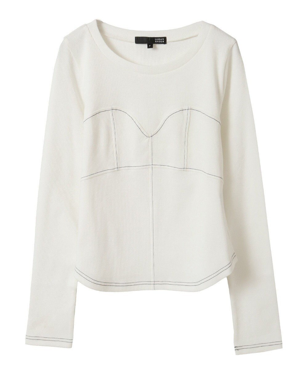 Green Parks ・ＳＵＧＡＲ　ＳＰＯＯＮ　ビスチェラインリブロンＴＥＥ 