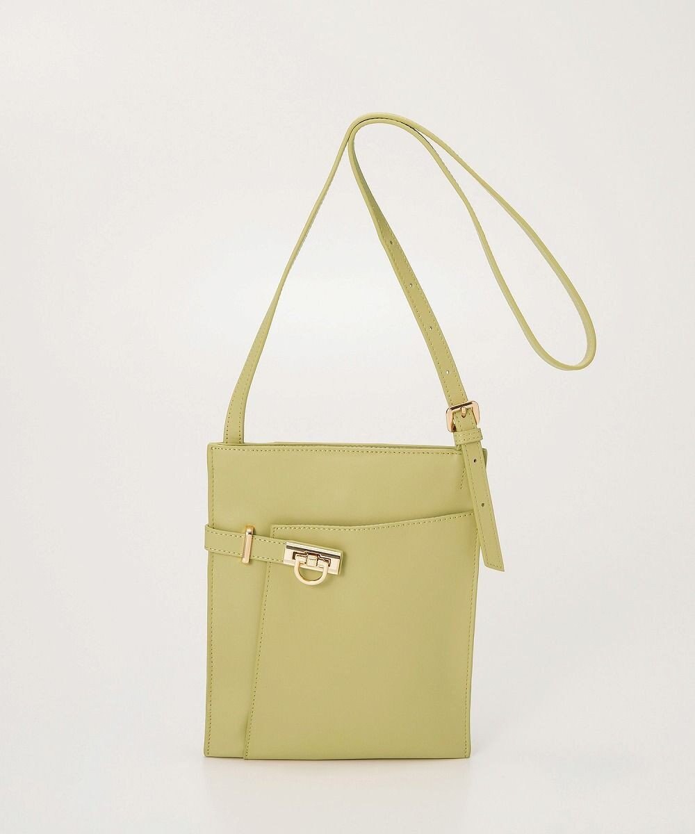 TOPKAPI 【TREASURE TOPKAPI】ベルトデザイン レザー フラット ショルダーバッグ 