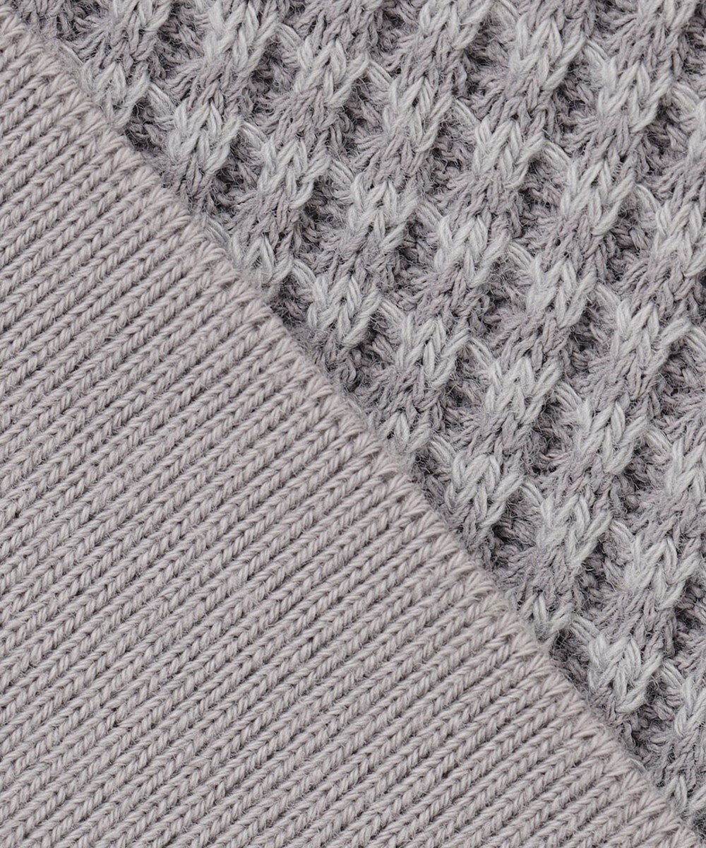 UNFILO MENS イージーケア ワッフル ヘンリーネック [23年春夏商品] 