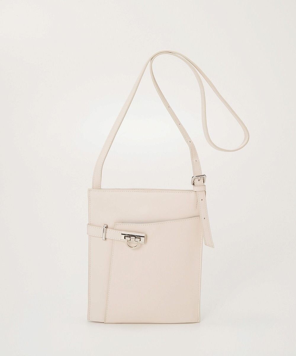 TOPKAPI 【TREASURE TOPKAPI】ベルトデザイン レザー フラット ショルダーバッグ 